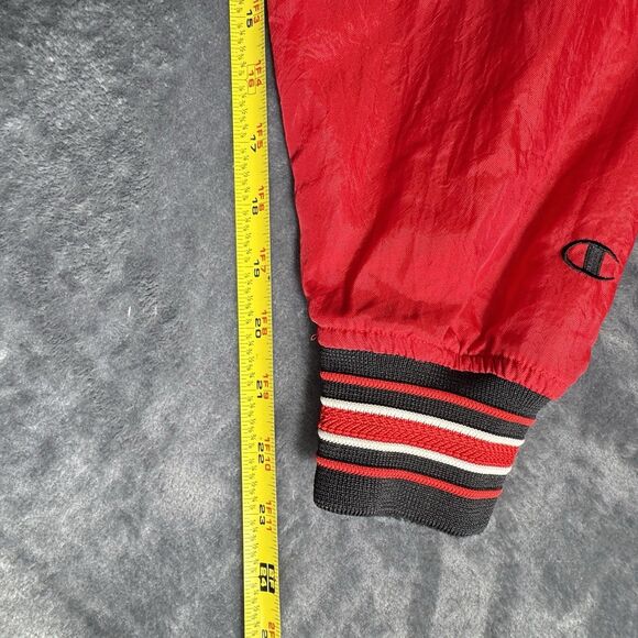 Vintage Sz M UGA Georgia Bulldogs 90s Champion Windbreaker Big Logo Pullover HTF - Picture 9 of 15